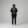Black BMW R1200 GS t-shirt full body back view with large R1200GS back print | Durty Bikerz