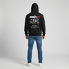 Black BMW S1000RR hoodie full body back view with large S1000RR back print | Durty Bikerz