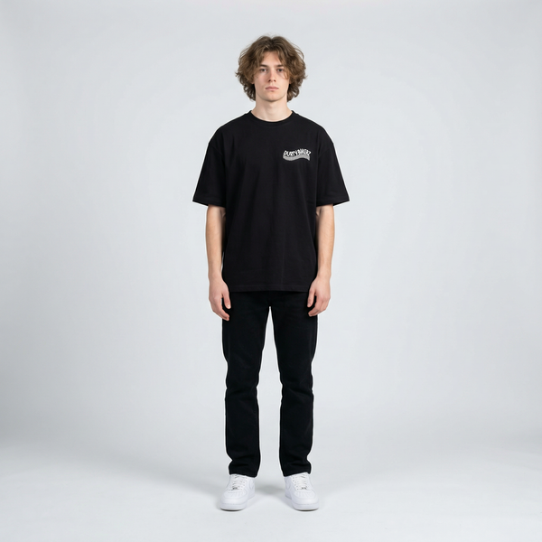 Black Harley-Davidson Sportster t-shirt full body front view | Durty Bikerz