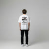 White Harley-Davidson Sportster t-shirt full body back view showing large Sportster back print | Durty Bikerz