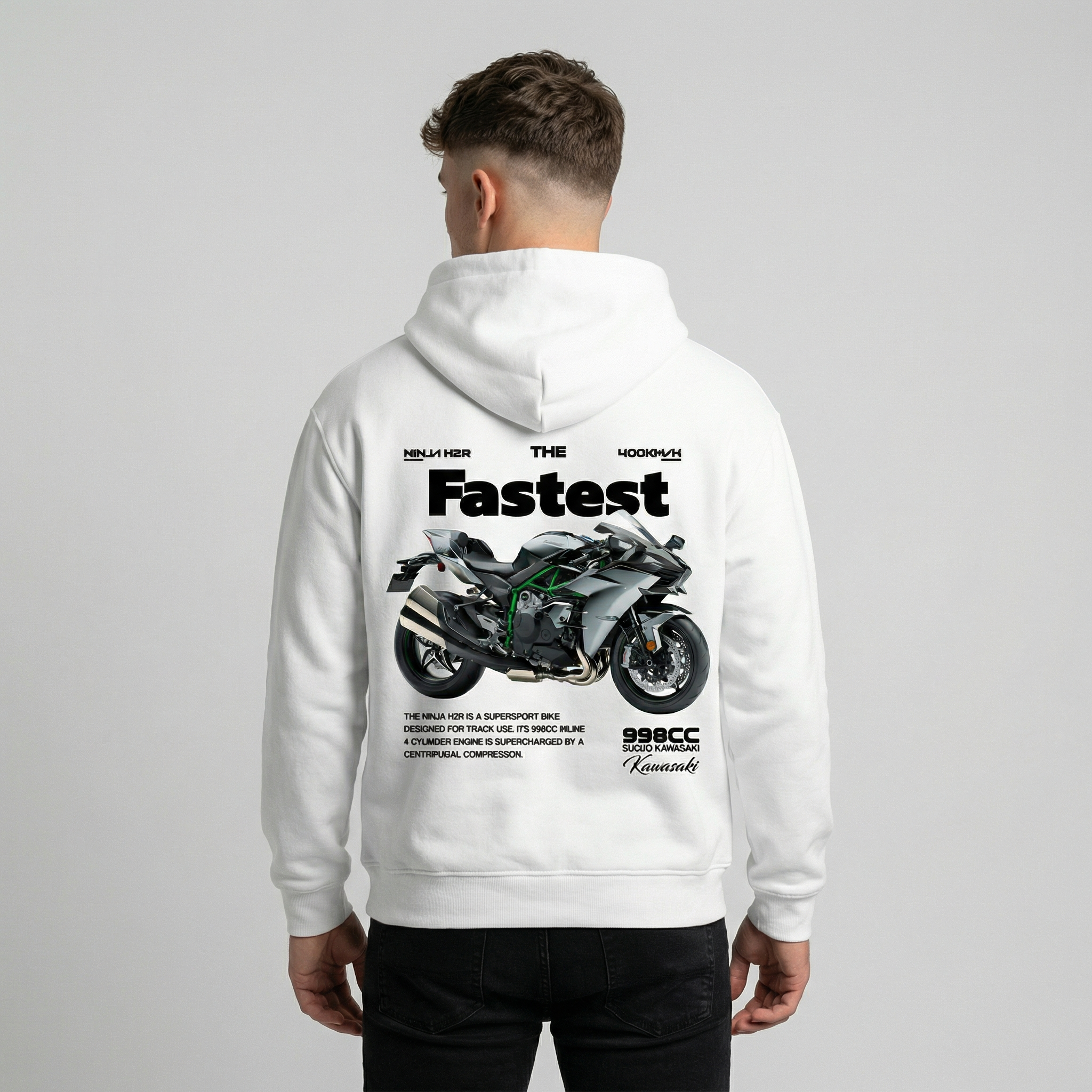 Kawasaki Ninja H2R Hoodie – Fastest Superbike Gear | Durty Bikerz