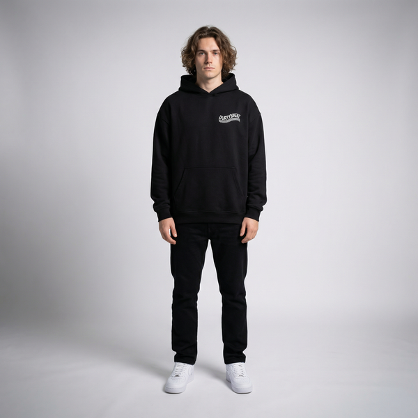 Black KTM RC8C hoodie full body front view | Durty Bikerz