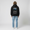 Black Suzuki GSX-R 1000 hoodie full body back view with large GSX-R 1000 back print | Durty Bikerz