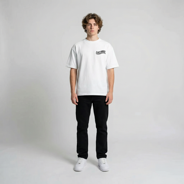 White Team LCR Honda MotoGP t-shirt full body front view | Durty Bikerz