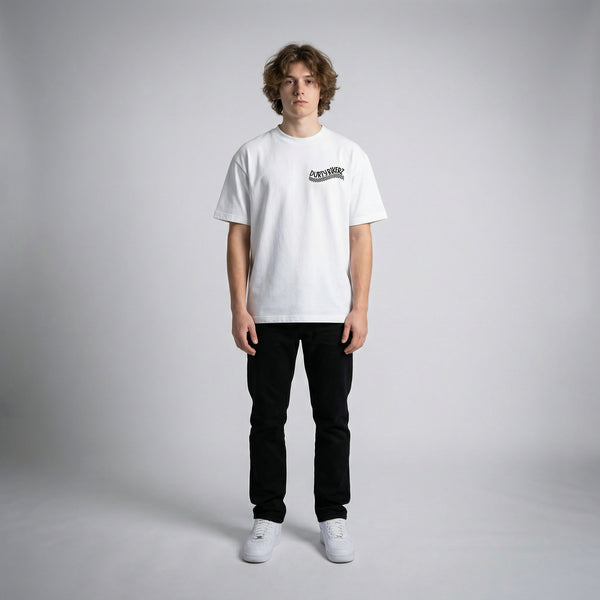 White Valentino Rossi Petronas t-shirt full body front view | Durty Bikerz