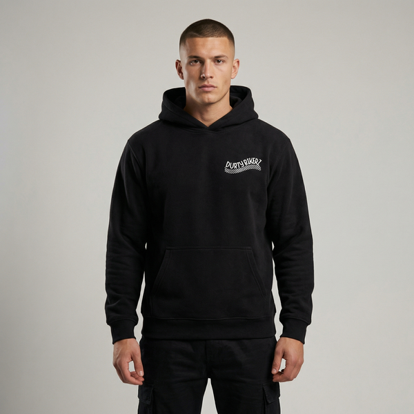 Black Yamaha MT-07 hoodie full body front view | Durty Bikerz