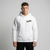 White Yamaha MT-09 hoodie front view with Durty Bikerz chest logo