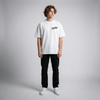 White Yamaha MT-09 t-shirt full body front view | Durty Bikerz