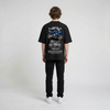 Black Yamaha YZF-R1 t-shirt full body back view with large YZF-R1 back print | Durty Bikerz