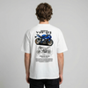 White Yamaha YZF-R1 t-shirt back view with YZF-R1 superbike graphic print | Durty Bikerz