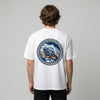 White eagle motorcycle graphic t-shirt back view