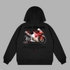 Black Honda LCR MotoGP hoodie with official racing livery and MotoGP bike graphic on the back