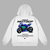 White Valentino Rossi MotoGP hoodie featuring Yamaha YZR-M1 bike and official sponsor graphics on the back