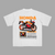 White t-shirt featuring vibrant Honda CBR Repsol racing design with bold orange Honda lettering