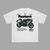 White Kawasaki Ninja H2R T-shirt with detailed back graphic and specs of the 998cc supercharged superbike