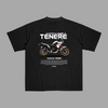Black Yamaha Ténéré T-shirt with off-road motorcycle graphic on the back