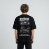 Black BMW R1200 GS t-shirt back view with R1200GS adventure motorcycle graphic print | Durty Bikerz
