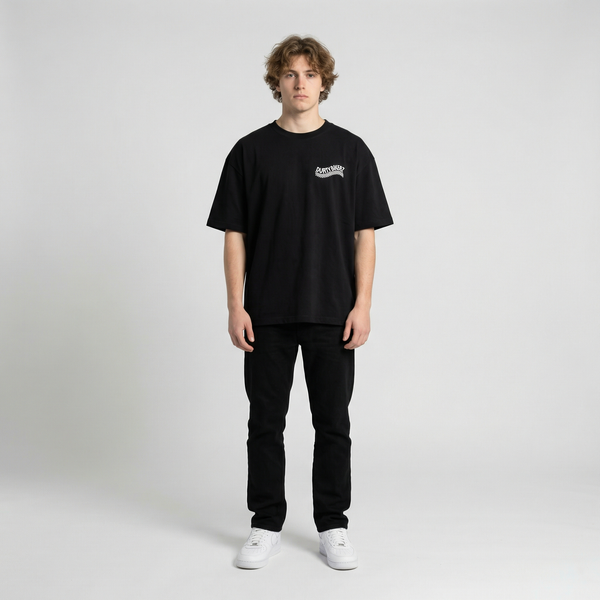 Black BMW R1200 GS t-shirt full body front view | Durty Bikerz