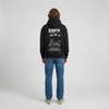 Black BMW R1200GS hoodie full body back view with large R1200GS back print | Durty Bikerz