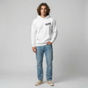 White BMW R1250 GS hoodie full body front view | Durty Bikerz