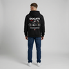 Black Ducati Panigale V4 SP2 hoodie full body back view with large Panigale V4 SP2 back print | Durty Bikerz