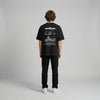 Black Harley-Davidson Sportster t-shirt full body back view with large Sportster back print | Durty Bikerz