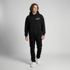 Black Honda Africa Twin hoodie full body front view | Durty Bikerz