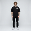 Black Honda Africa Twin t-shirt full body front view | Durty Bikerz