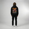Black Honda CBR Repsol hoodie full body back view with large Repsol back print | Durty Bikerz