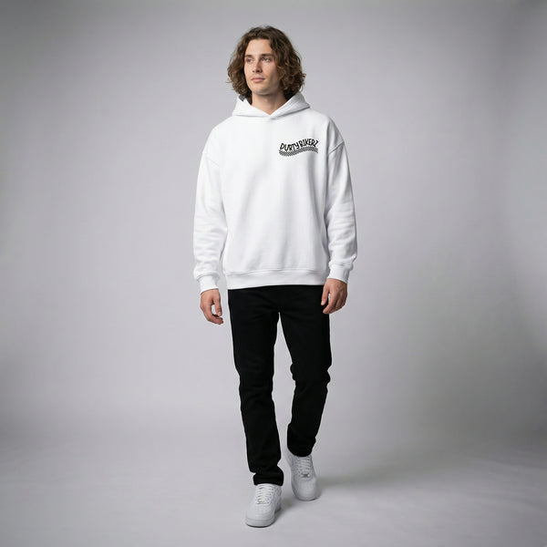White Honda CBR Repsol hoodie full body front view | Durty Bikerz