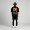 Black Honda CBR Repsol t-shirt full body back view with large Repsol back print | Durty Bikerz