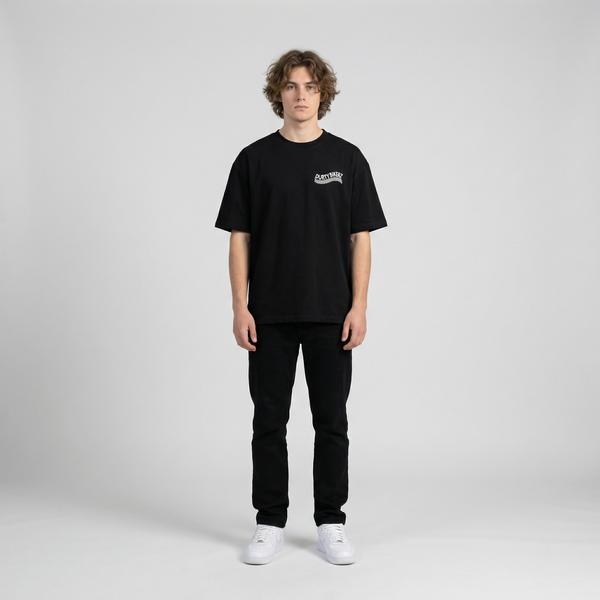 Black Honda CBR Repsol t-shirt full body front view | Durty Bikerz