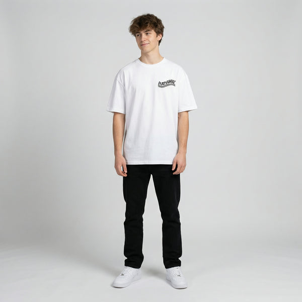 White Honda CBR Repsol t-shirt full body front view | Durty Bikerz