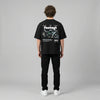 Black Kawasaki Ninja H2R t-shirt full body back view with large H2R back print | Durty Bikerz
