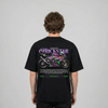 Black Kawasaki ZX-10R Trickstar t-shirt full body back view with large ZX-10R back print | Durty Bikerz