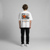 White KTM RC8C t-shirt full body back view showing large RC8C back print | Durty Bikerz