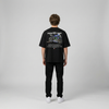 Black Monster Energy Yamaha MotoGP t-shirt full body back view with large MotoGP back print | Durty Bikerz