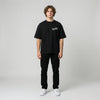 Black Monster Energy Yamaha MotoGP t-shirt full body front view | Durty Bikerz