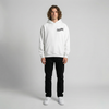 White Team Aprilia Racing MotoGP hoodie full body front view | Durty Bikerz