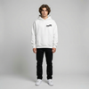 White Team KTM MotoGP hoodie full body front view | Durty Bikerz