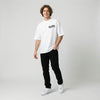 White Valentino Rossi MotoGP t-shirt full body front view | Durty Bikerz