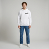 White Valentino Rossi Petronas hoodie full body front view | Durty Bikerz