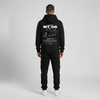 Black Yamaha MT-09 hoodie full body back view with large MT-09 back print | Durty Bikerz