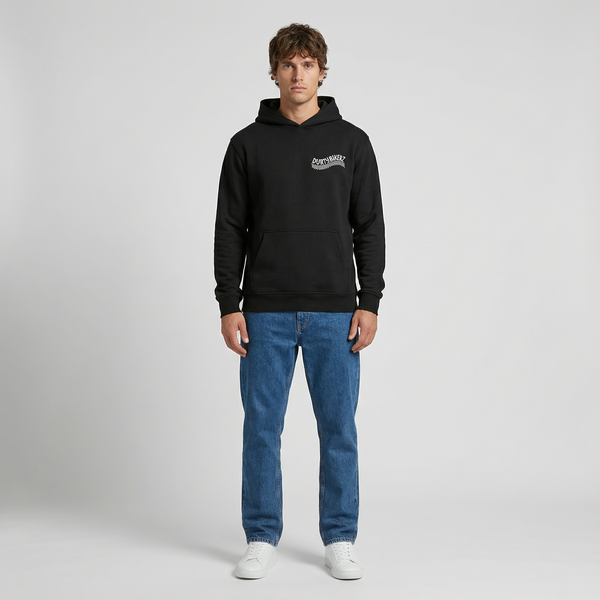 Black Yamaha Ténéré hoodie full body front view | Durty Bikerz