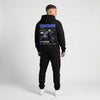 Black Yamaha YZ250 hoodie full body back view with large YZ250 back print | Durty Bikerz