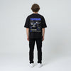 Black Yamaha YZ250 t-shirt full body back view with large YZ250 back print | Durty Bikerz