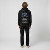 Black Yamaha YZF-R1 hoodie full body back view with large YZF-R1 back print | Durty Bikerz